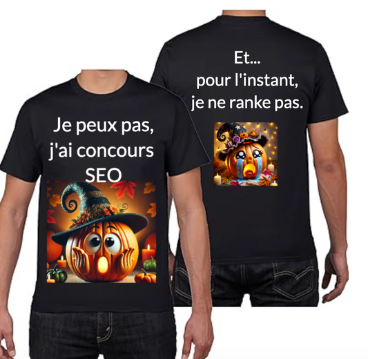 T-shirt Stratégie de Citrouilles Algorithmiques